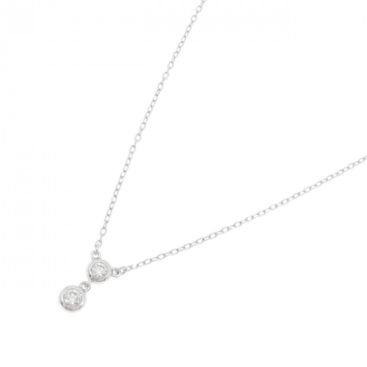 Mikimoto Mikimoto Mikimoto K18 White Gold Diamond Necklace Calfskin Necklace DUTY FREE for USA Size ONE SIZE - 2 Thumbnail