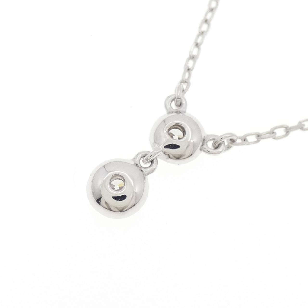 Mikimoto Mikimoto Mikimoto K18 White Gold Diamond Necklace Calfskin Necklace DUTY FREE for USA Size ONE SIZE - 4 Thumbnail
