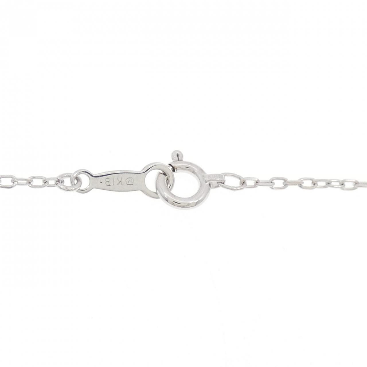 Mikimoto Mikimoto Mikimoto K18 White Gold Diamond Necklace Calfskin Necklace DUTY FREE for USA Size ONE SIZE - 5 Thumbnail