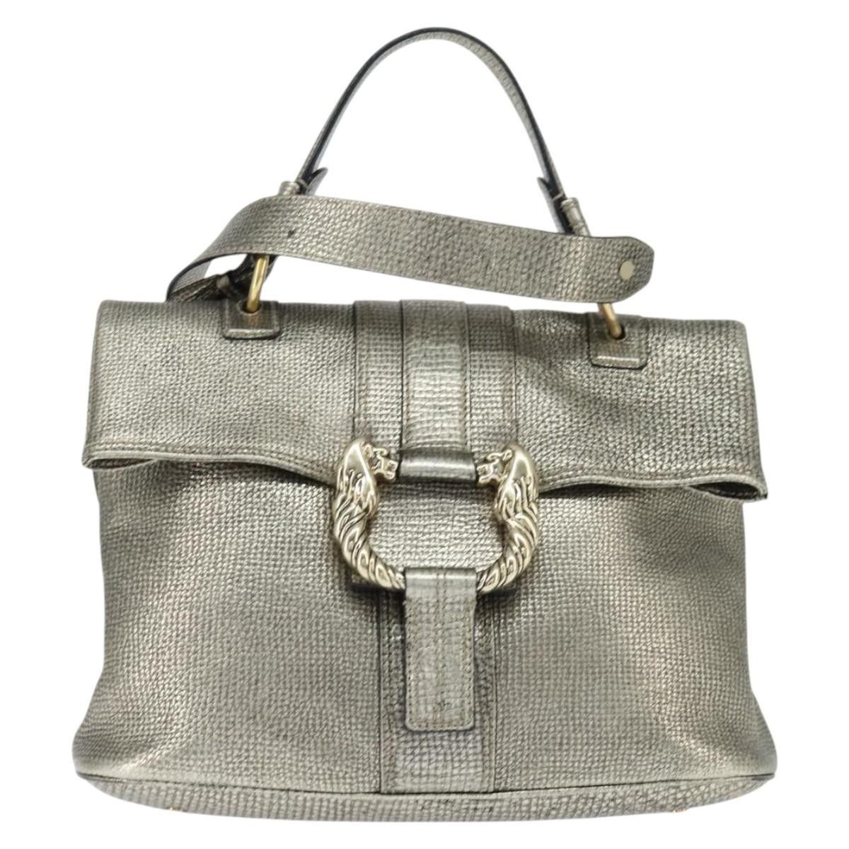Bvlgari Bvlgari Leoni Top Handle Bag Leather Size ONE SIZE - 18 Thumbnail
