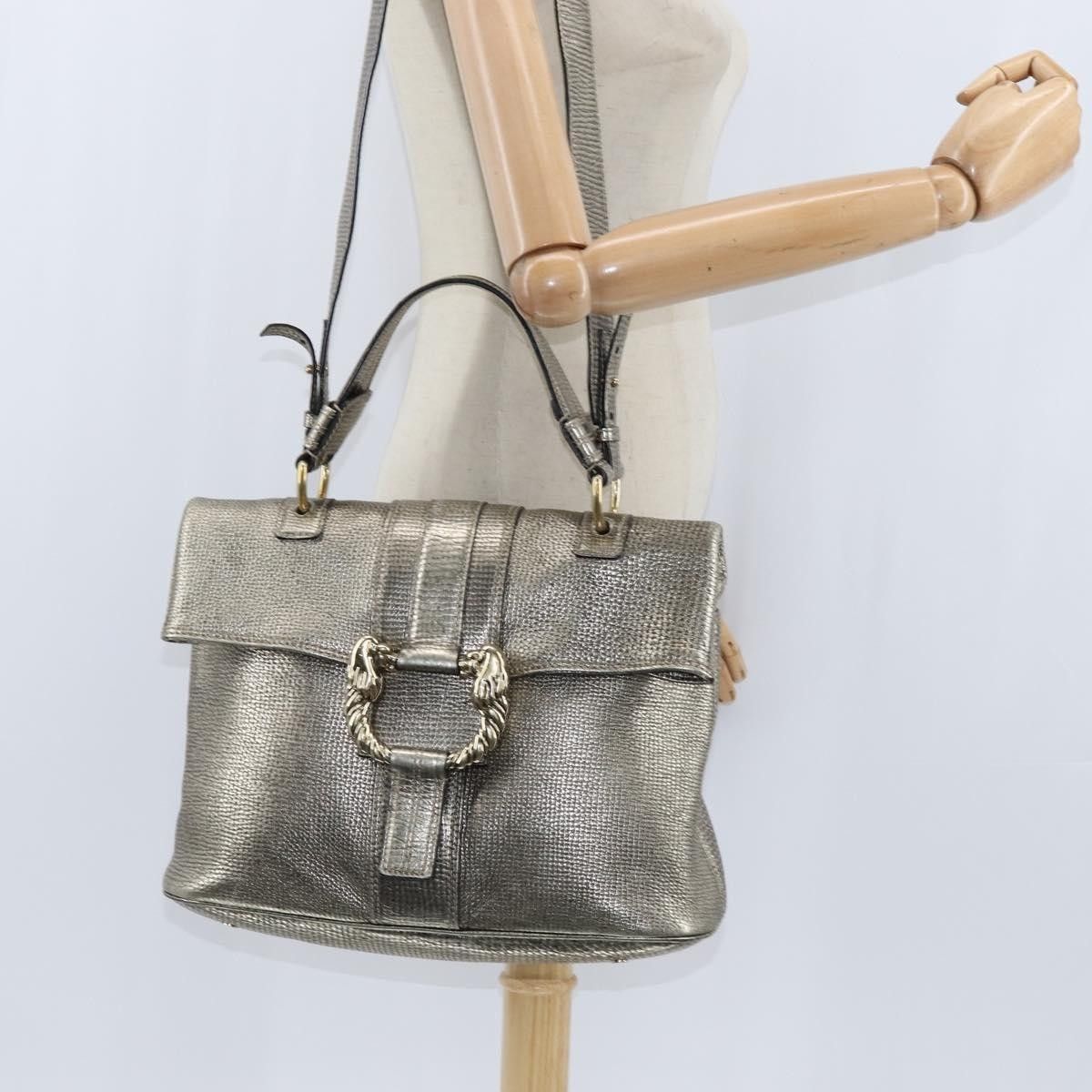 Bvlgari Bvlgari Leoni Top Handle Bag Leather Size ONE SIZE - 13 Thumbnail