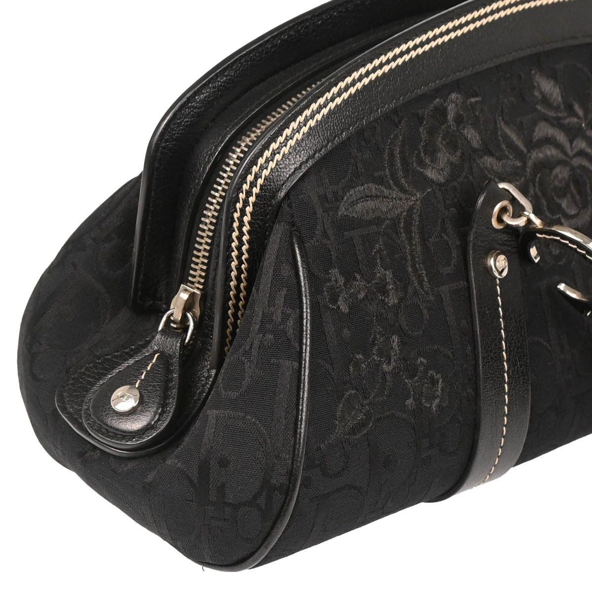Dior Christian Dior Vintage Trotteur Bowling Bag Embroidered Diorissimo Canvas Size ONE SIZE - 3 Thumbnail