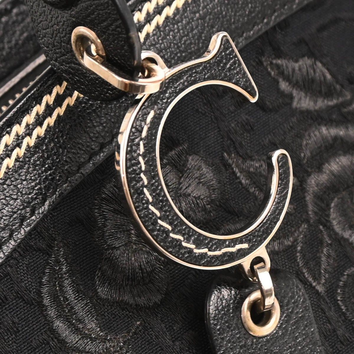Dior Christian Dior Vintage Trotteur Bowling Bag Embroidered Diorissimo Canvas Size ONE SIZE - 8 Thumbnail