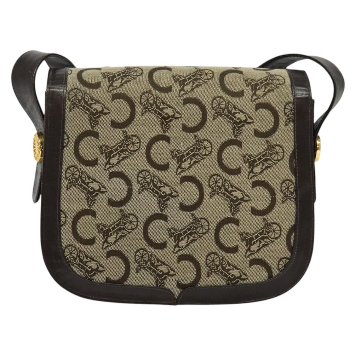 Celine Celine C Sulky Shoulder bag Canvas and Leather Size ONE SIZE - 2 Thumbnail