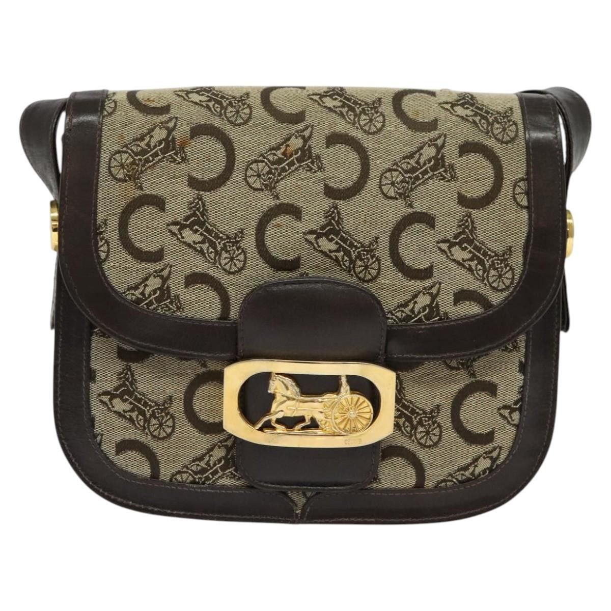 Celine Celine C Sulky Shoulder bag Canvas and Leather Size ONE SIZE - 19 Thumbnail