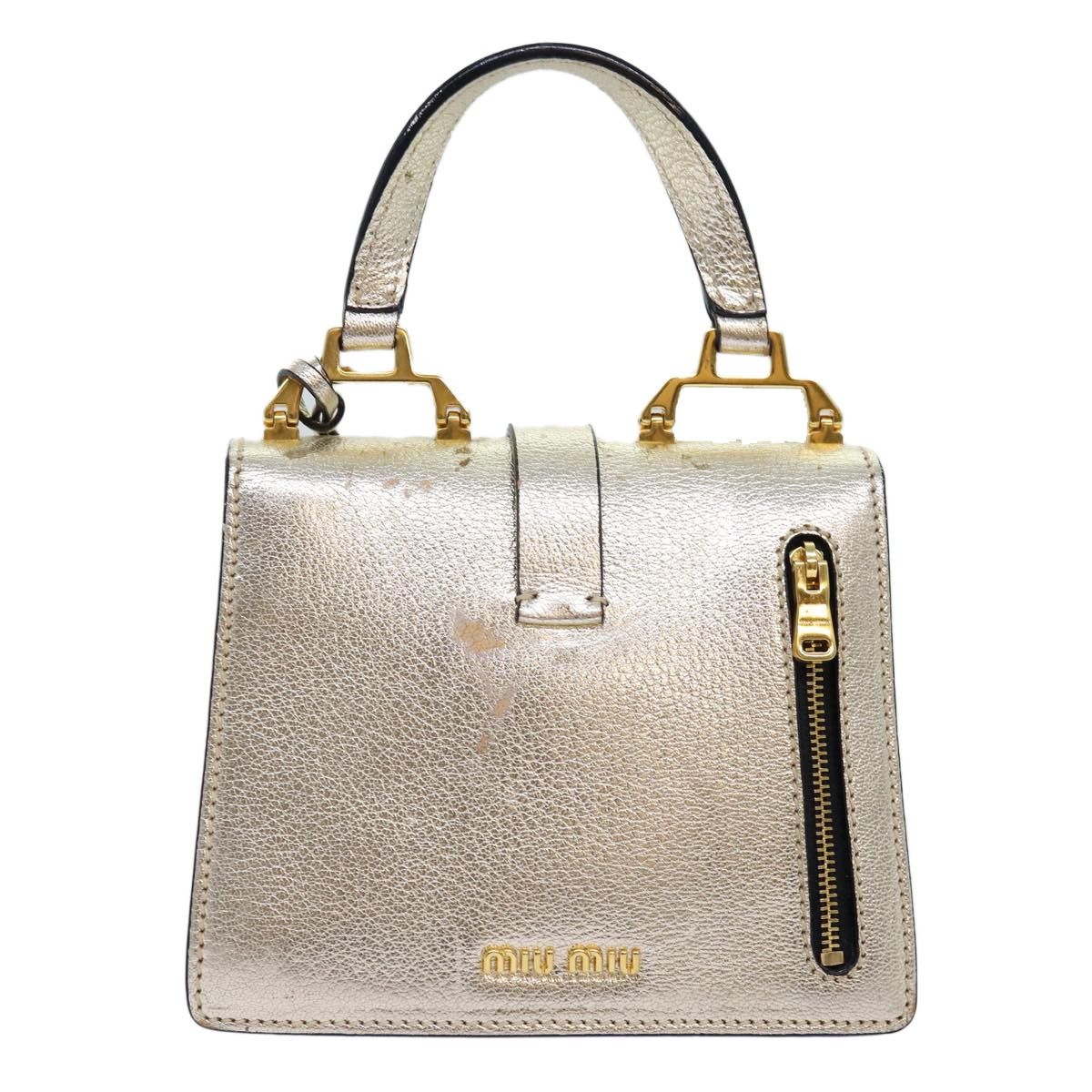 Miu Miu Miu Miu Madras Convertible Compartment Top Handle Bag Leather Size ONE SIZE - 2 Thumbnail
