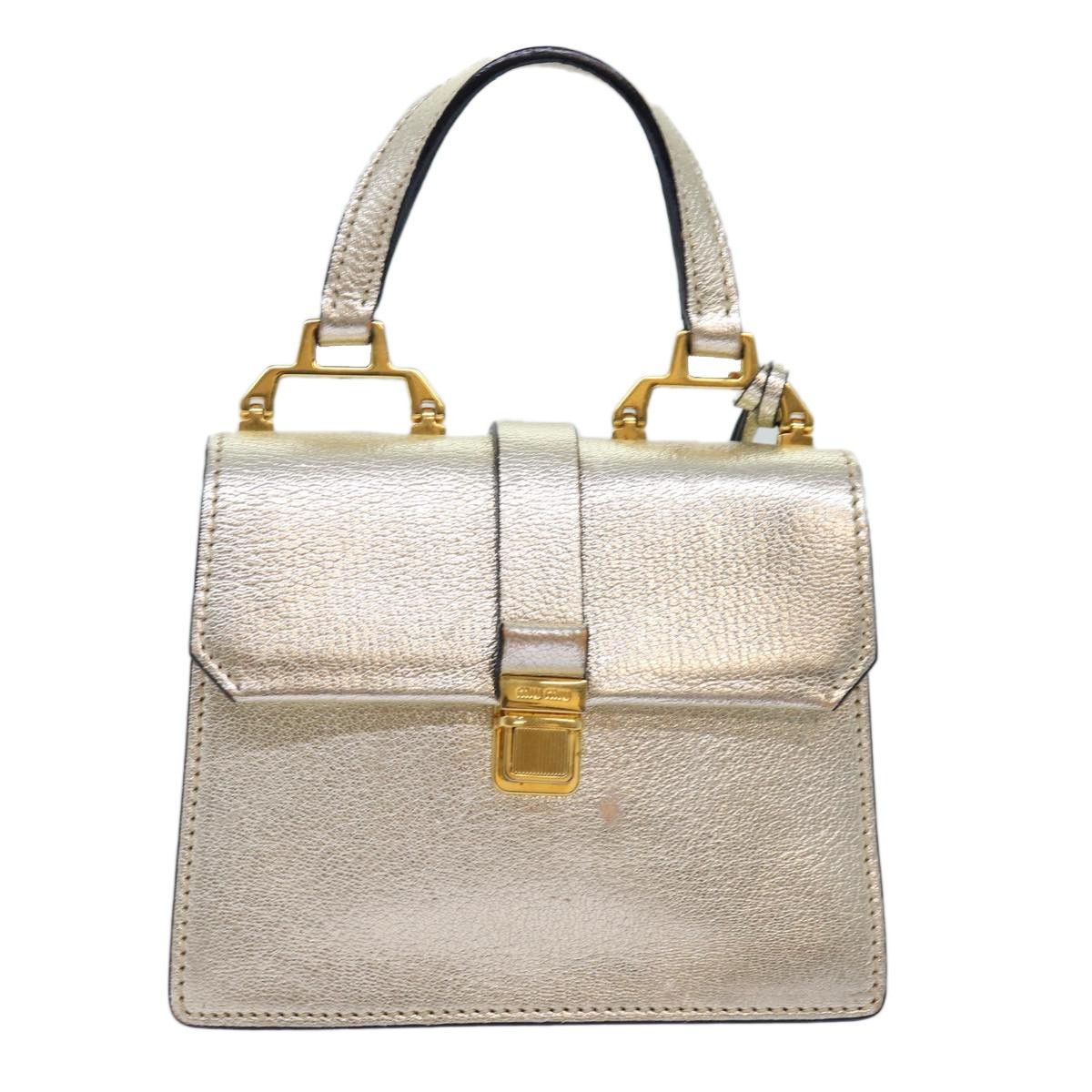 Miu Miu Miu Miu Madras Convertible Compartment Top Handle Bag Leather Size ONE SIZE - 17 Thumbnail