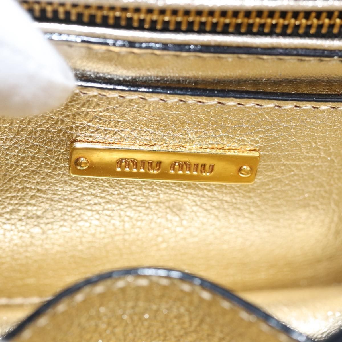 Miu Miu Miu Miu Madras Convertible Compartment Top Handle Bag Leather Size ONE SIZE - 6 Thumbnail