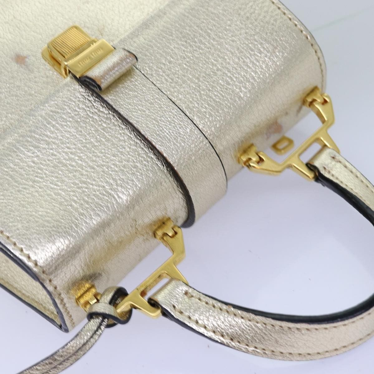 Miu Miu Miu Miu Madras Convertible Compartment Top Handle Bag Leather Size ONE SIZE - 15 Thumbnail