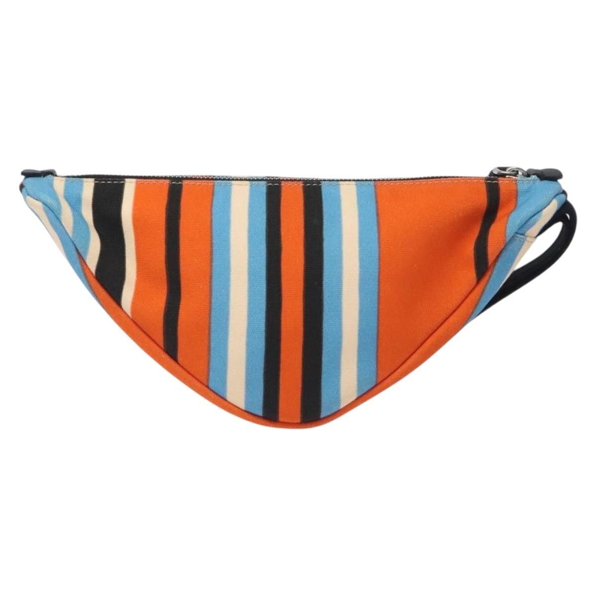 Prada Prada Triangle Logo Wristlet Pouch Canvas Size ONE SIZE - 2 Thumbnail