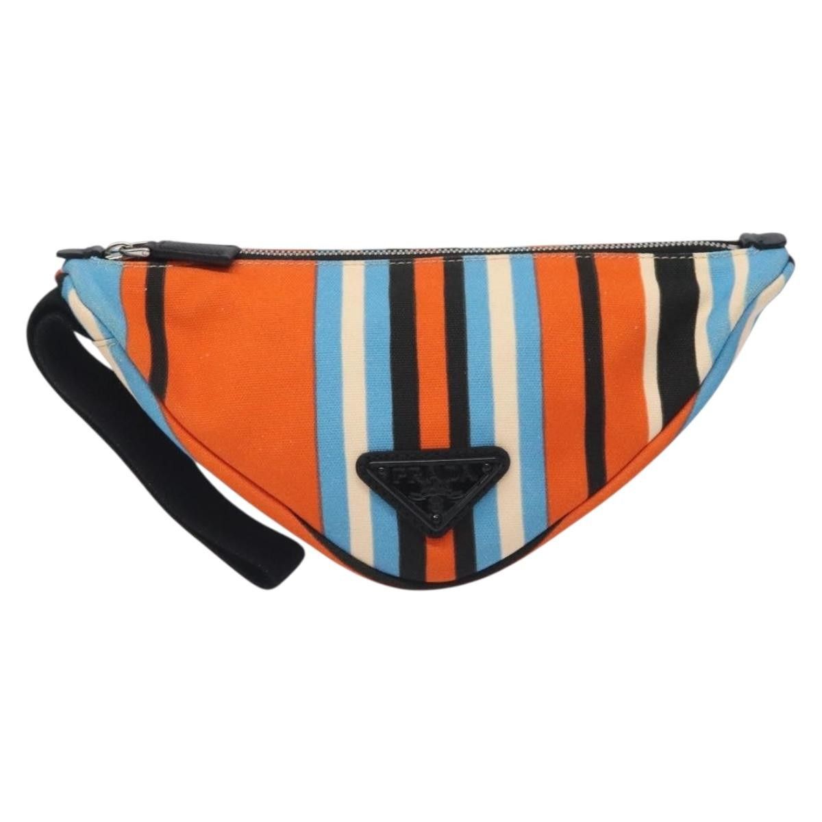 Prada Prada Triangle Logo Wristlet Pouch Canvas Size ONE SIZE - 19 Thumbnail
