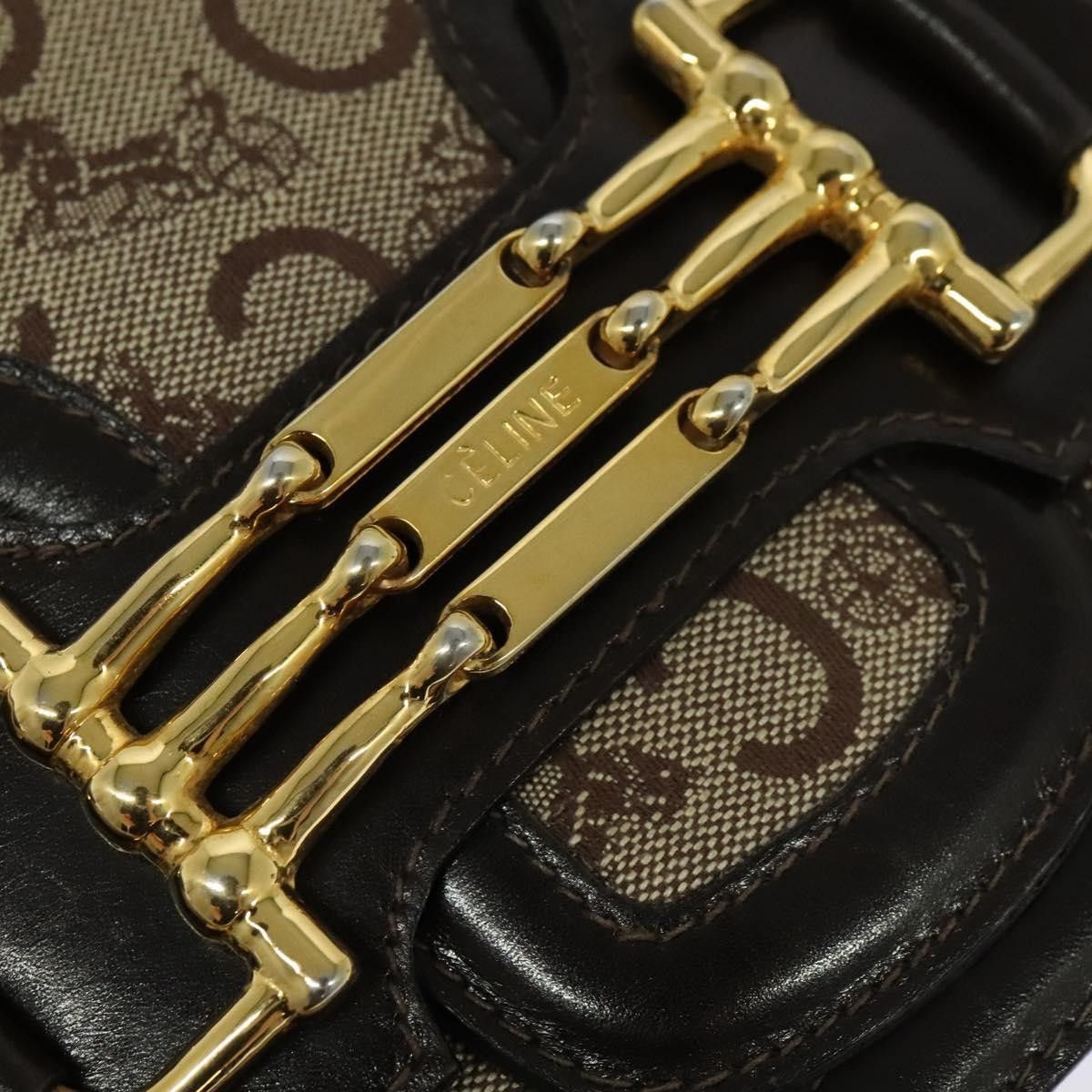 Celine Celine C Sulky Shoulder bag Canvas and Leather Size ONE SIZE - 13 Thumbnail