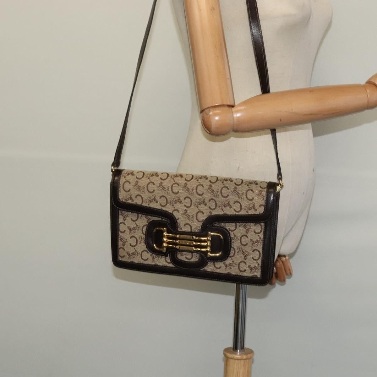 Celine Celine C Sulky Shoulder bag Canvas and Leather Size ONE SIZE - 14 Thumbnail
