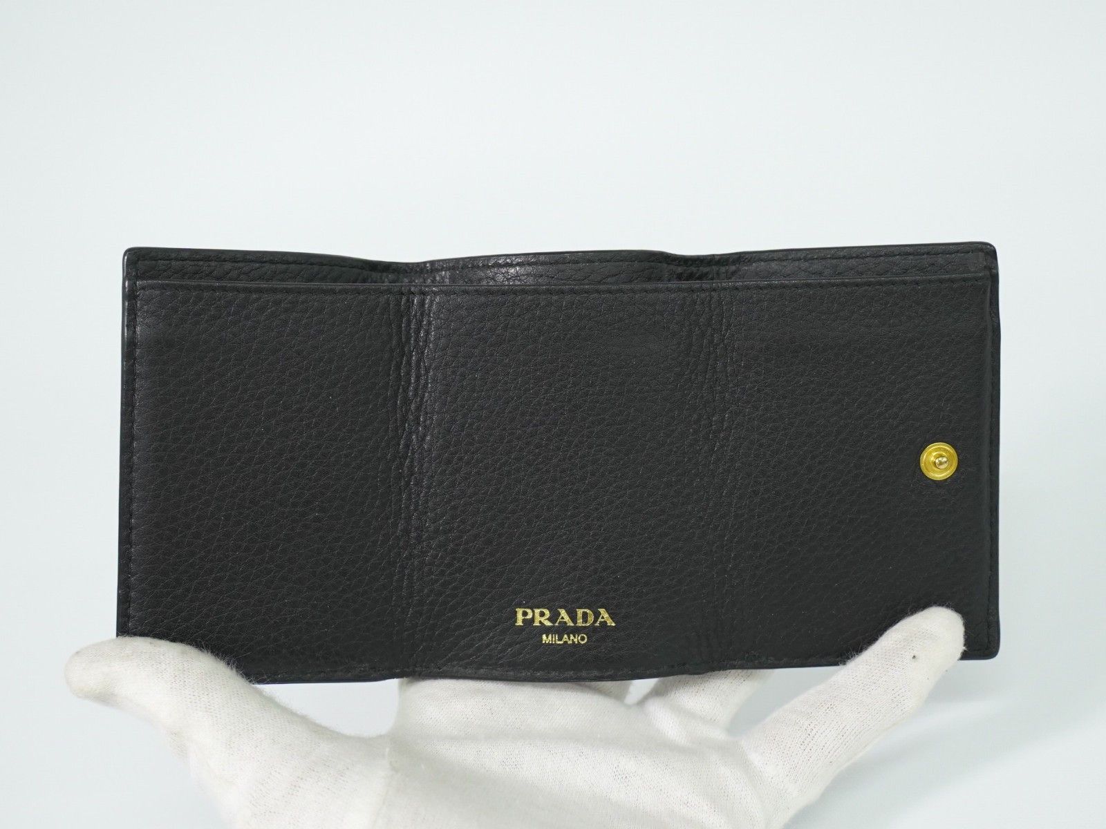 Prada Prada Trifold Wallet Vitello Grain Size ONE SIZE - 12 Thumbnail