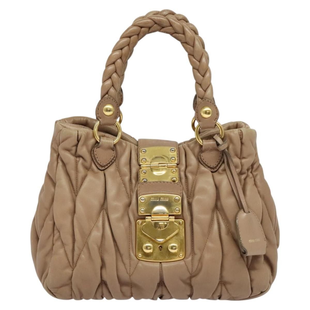 Miu Miu Miu Miu Coffer Convertible Satchel Leather Size ONE SIZE - 23 Thumbnail