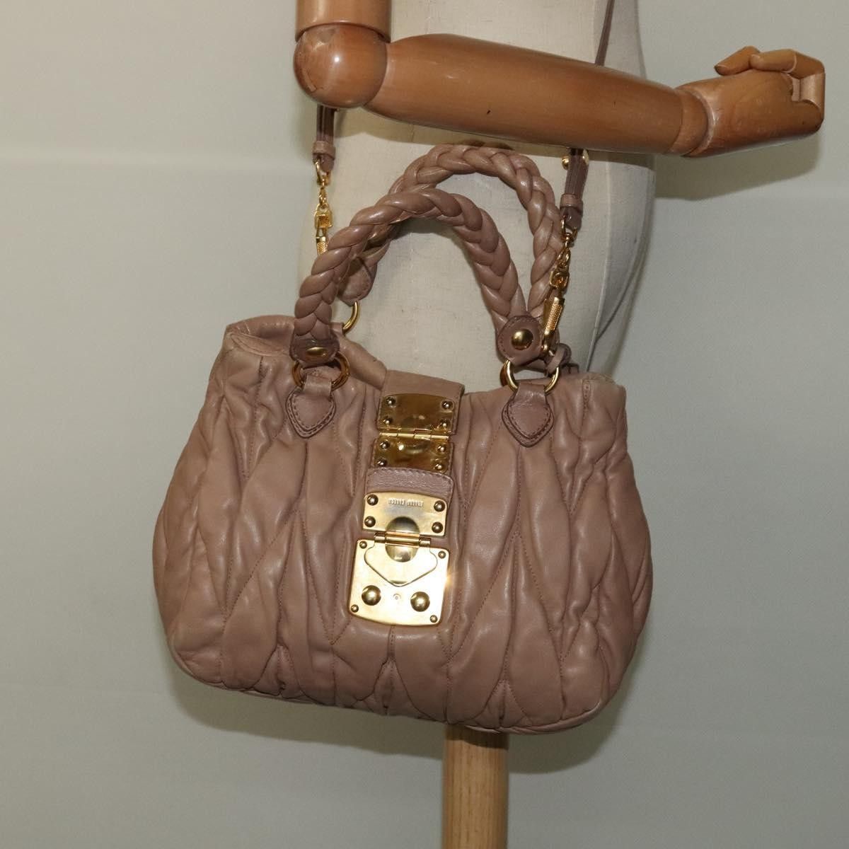 Miu Miu Miu Miu Coffer Convertible Satchel Leather Size ONE SIZE - 15 Thumbnail