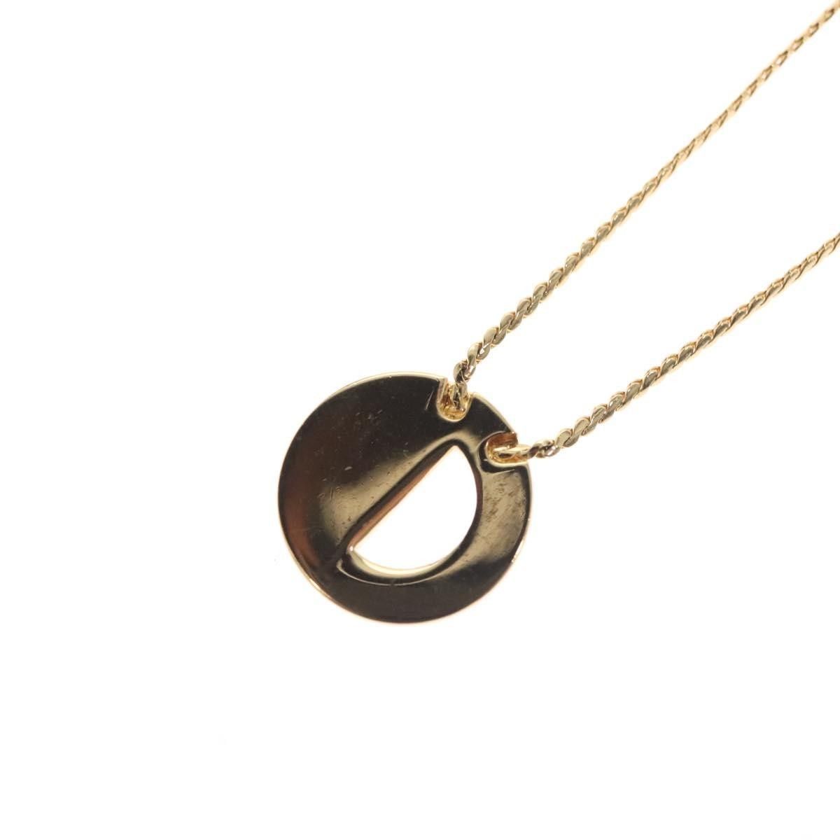 Dior Christian Dior CD Pendant Necklace Metal and Crystals Size ONE SIZE - 3 Thumbnail
