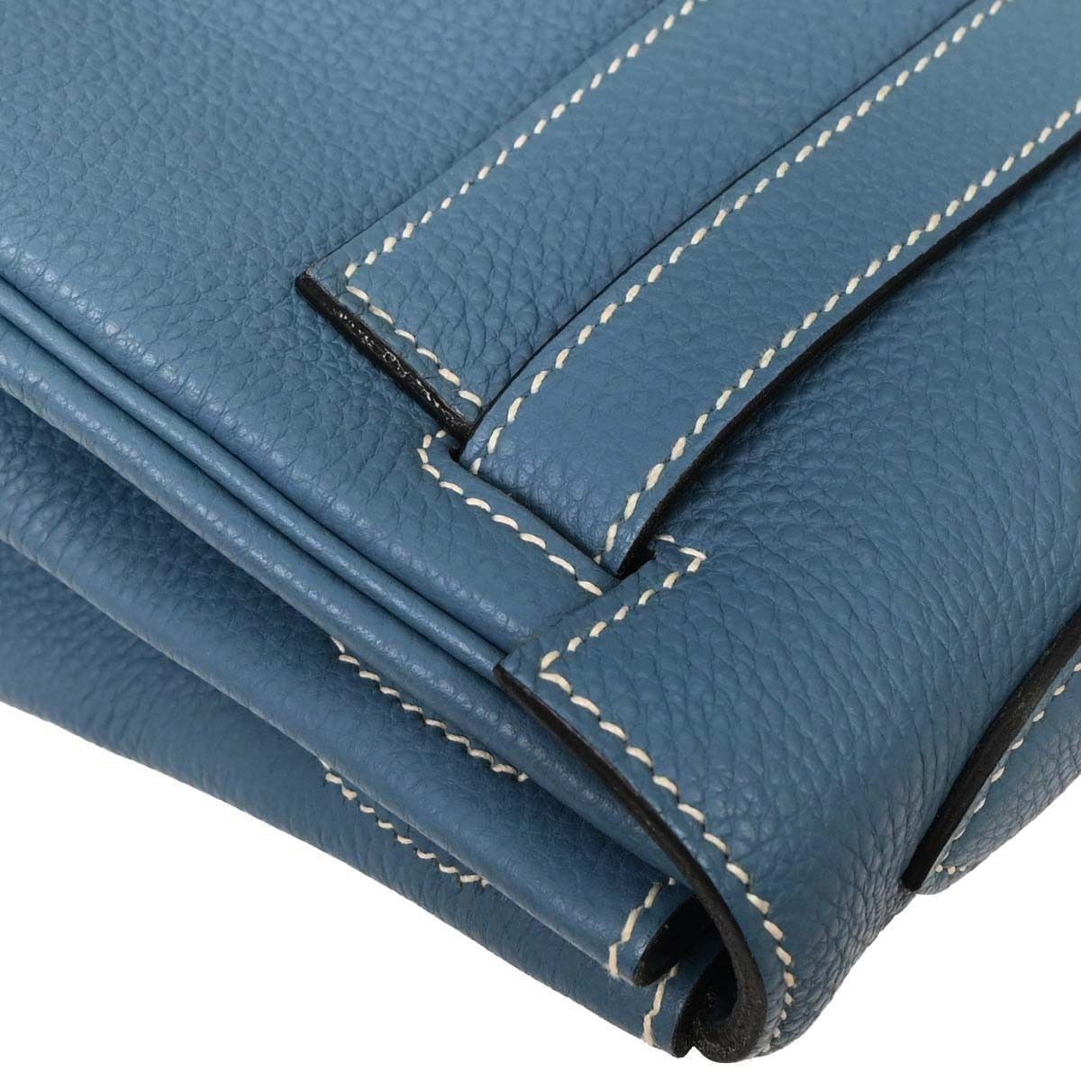 Hermes Hermes Contour Kelly Bag Blue Epsom with Gold Hardware Size ONE SIZE - 8 Thumbnail