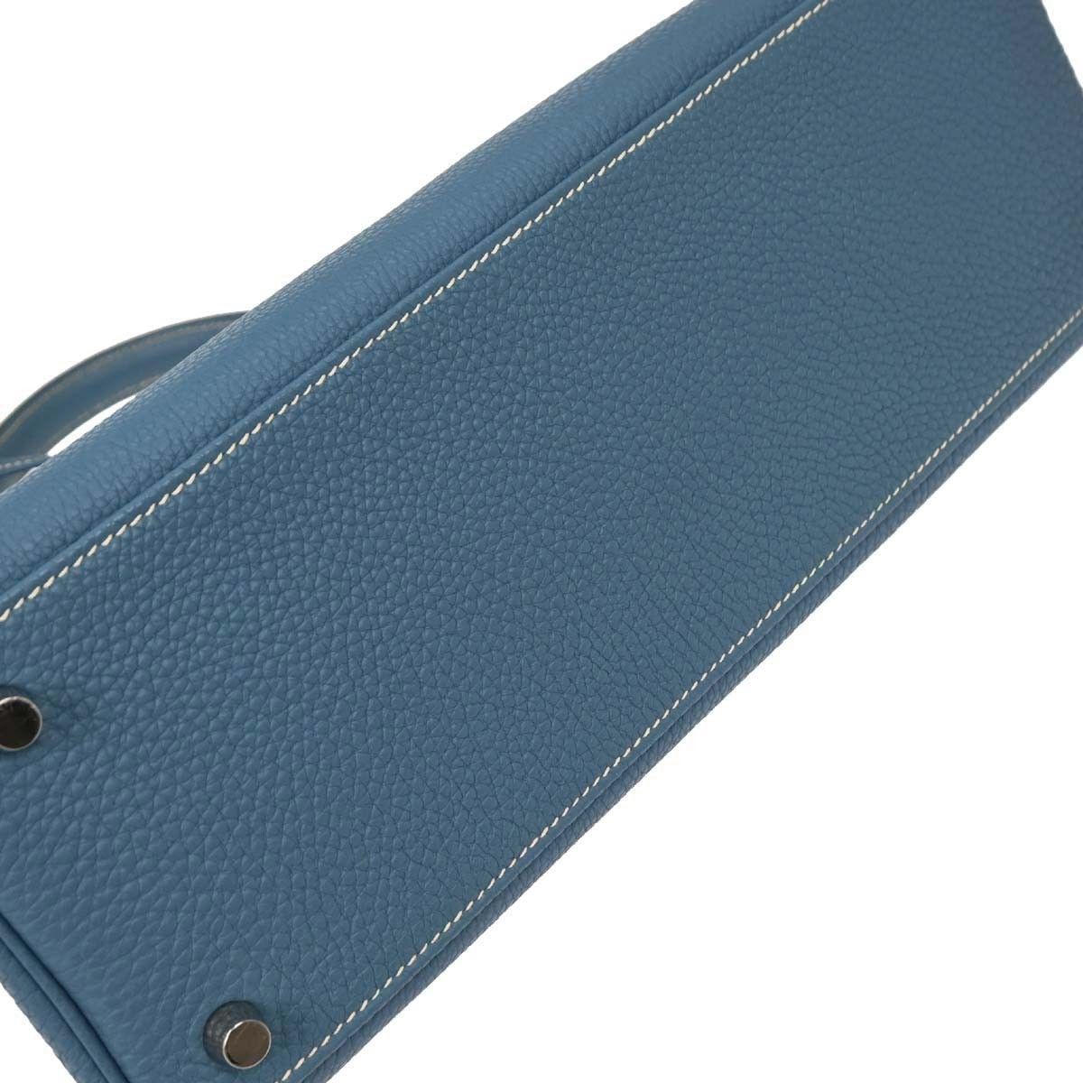 Hermes Hermes Contour Kelly Bag Blue Epsom with Gold Hardware Size ONE SIZE - 7 Thumbnail