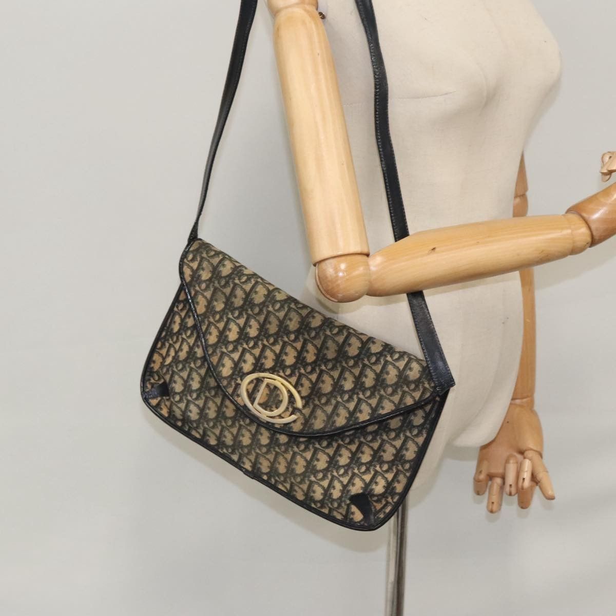 Dior Christian Dior Vintage Trotter Shoulder Bag Canvas Size ONE SIZE - 13 Thumbnail