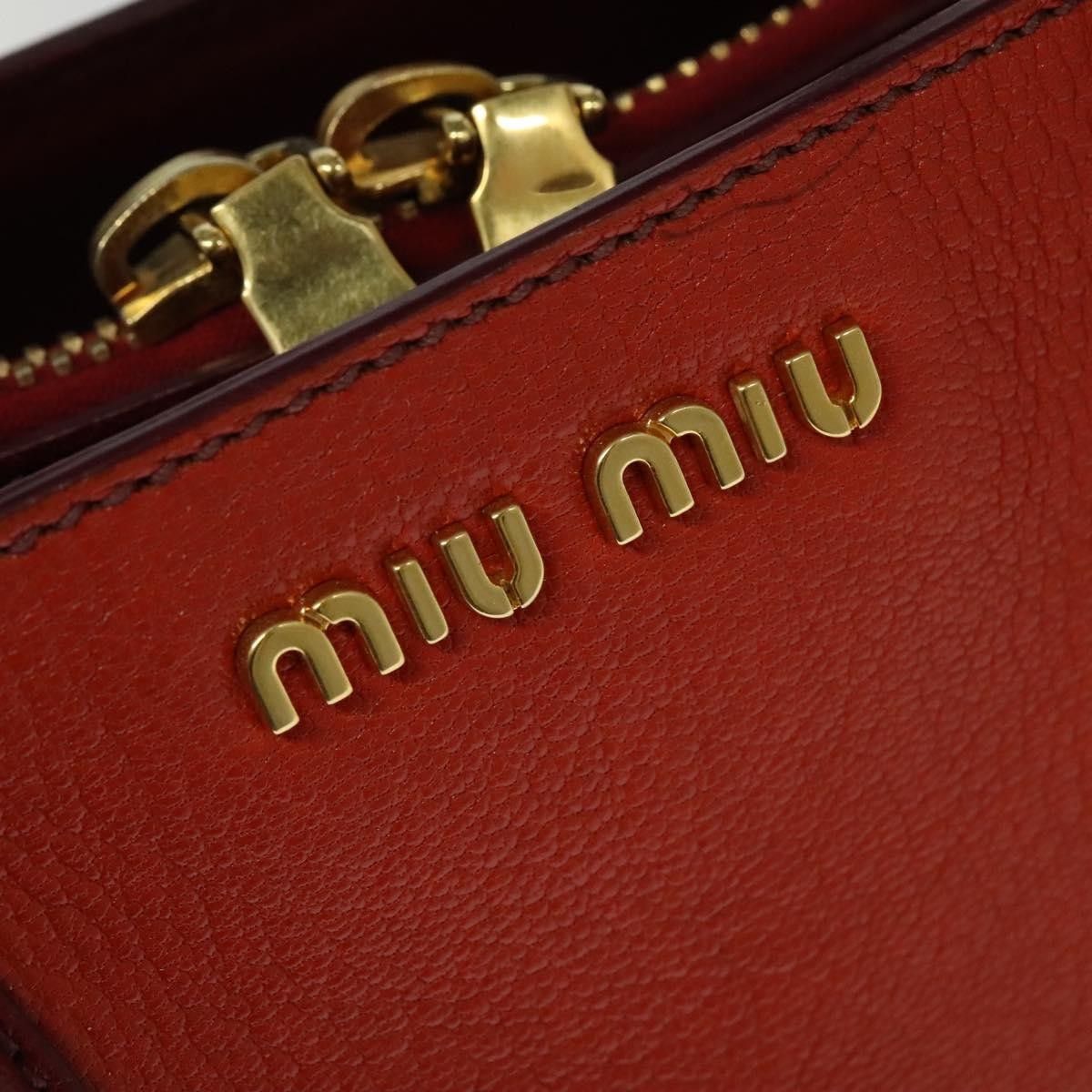 Miu Miu Miu Miu Zip Tote Leather Size ONE SIZE - 13 Thumbnail