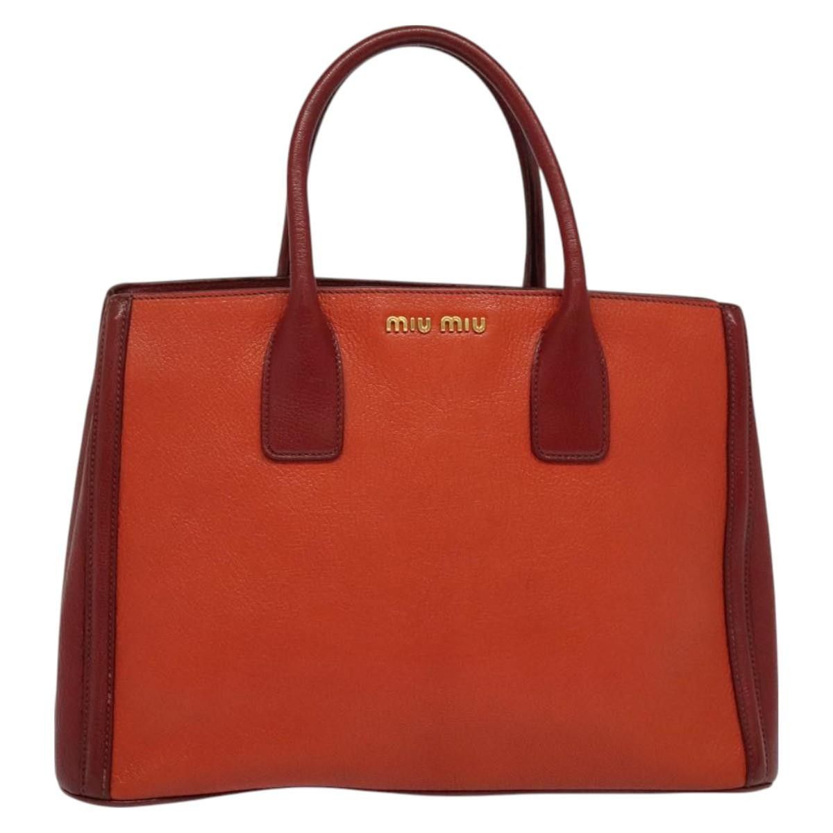 Miu Miu Miu Miu Zip Tote Leather Size ONE SIZE - 15 Thumbnail