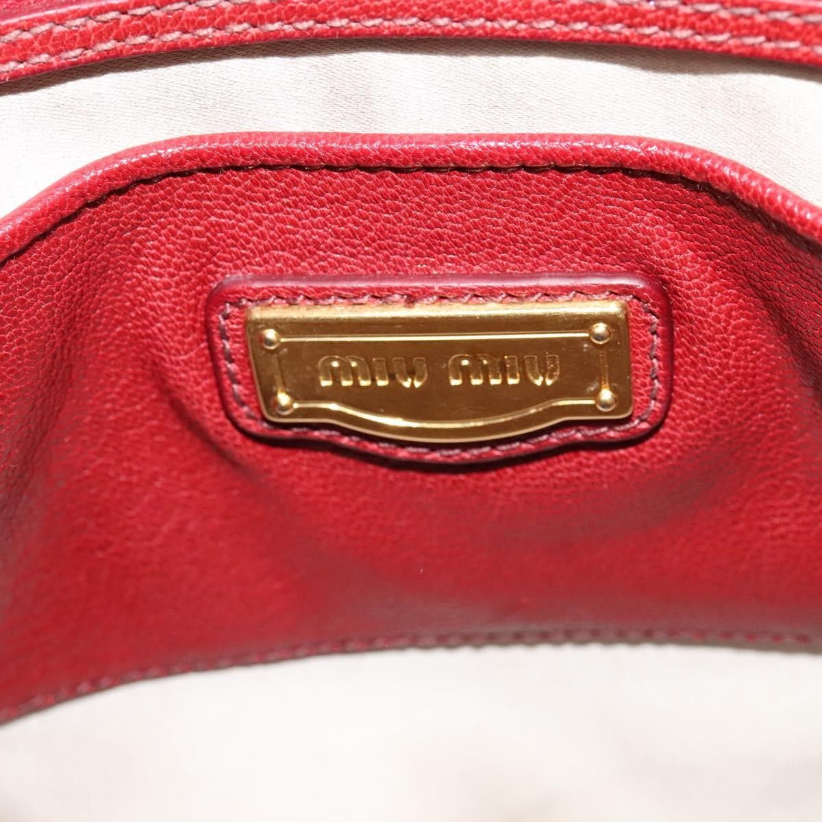 Miu Miu Miu Miu Zip Tote Leather Size ONE SIZE - 6 Thumbnail