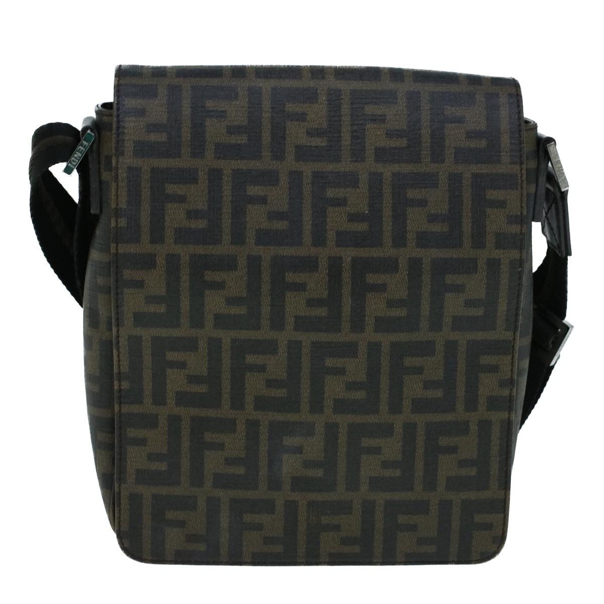 Fendi Fendi Flap Messenger Bag Zucca Coated Canvas Size ONE SIZE - 16 Thumbnail