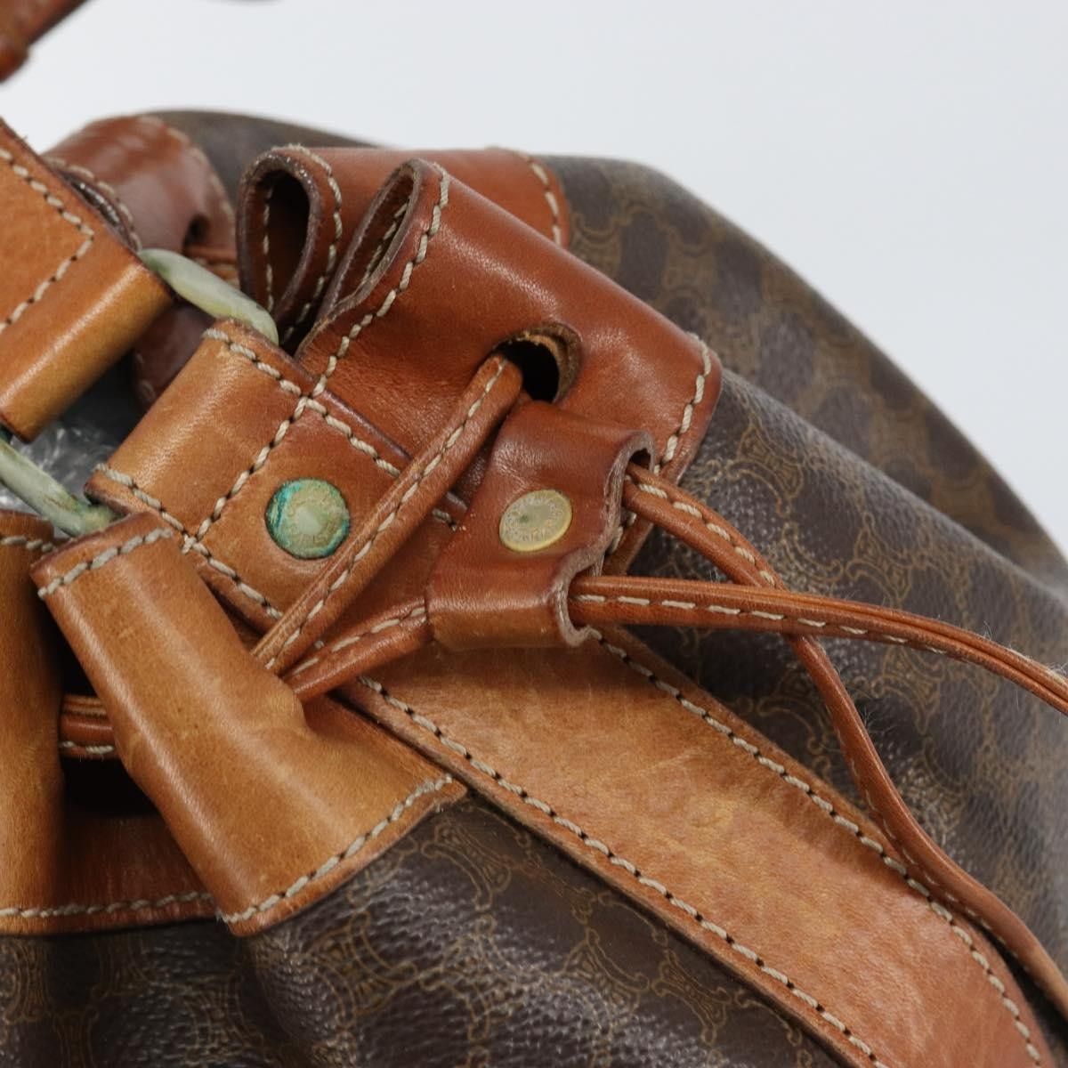 Celine Celine Vintage Macadam Shoulder Bag Canvas Size ONE SIZE - 14 Thumbnail