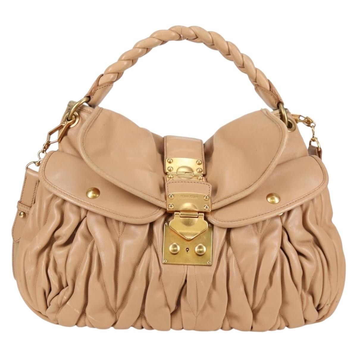 Miu Miu Miu Miu Coffer Convertible Hobo Matelasse Leather Size ONE SIZE - 19 Thumbnail