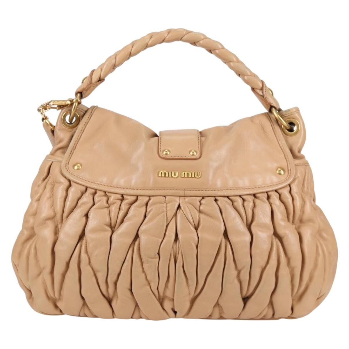 Miu Miu Miu Miu Coffer Convertible Hobo Matelasse Leather Size ONE SIZE - 2 Thumbnail