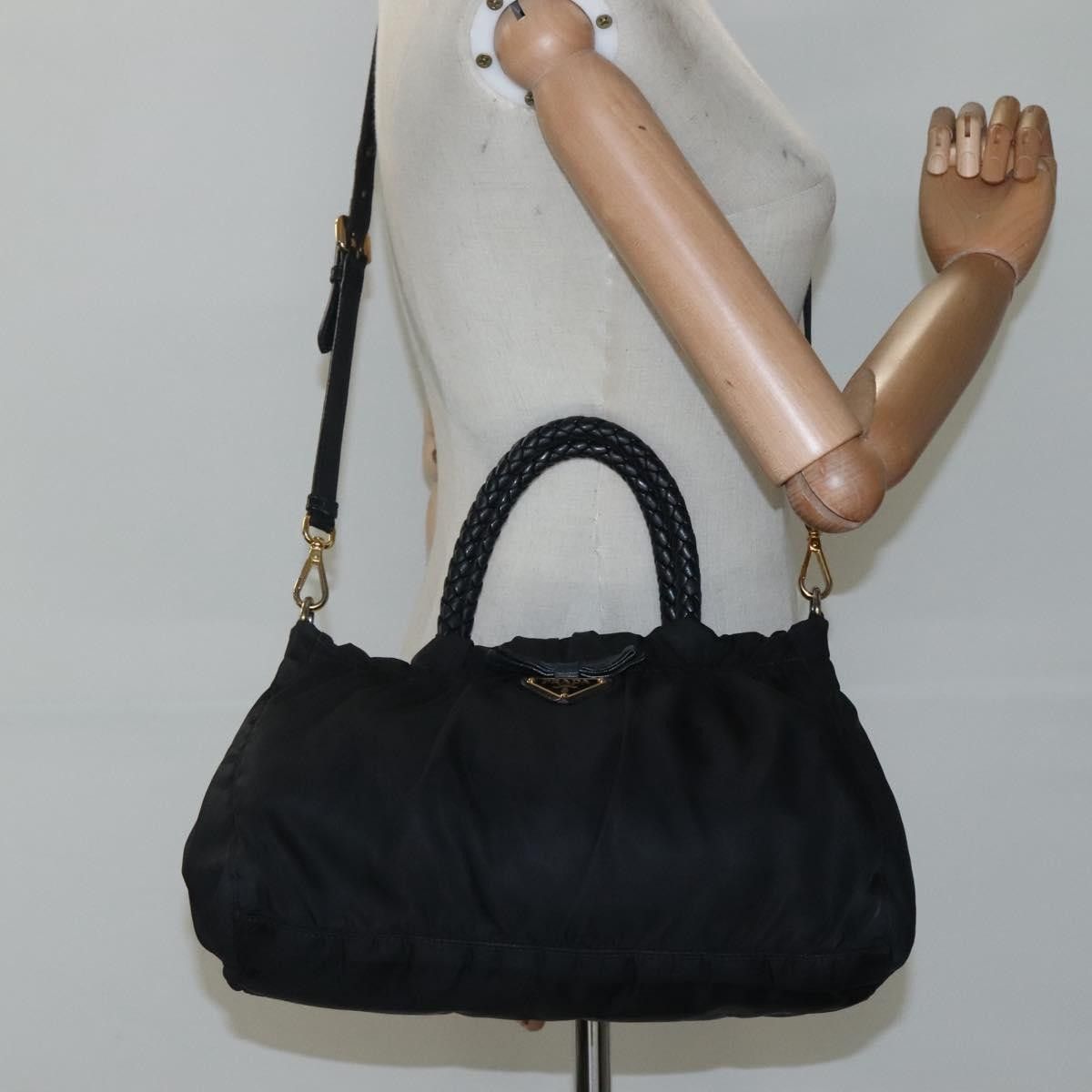 Prada Prada Bow Convertible Tote Tessuto Size ONE SIZE - 15 Thumbnail