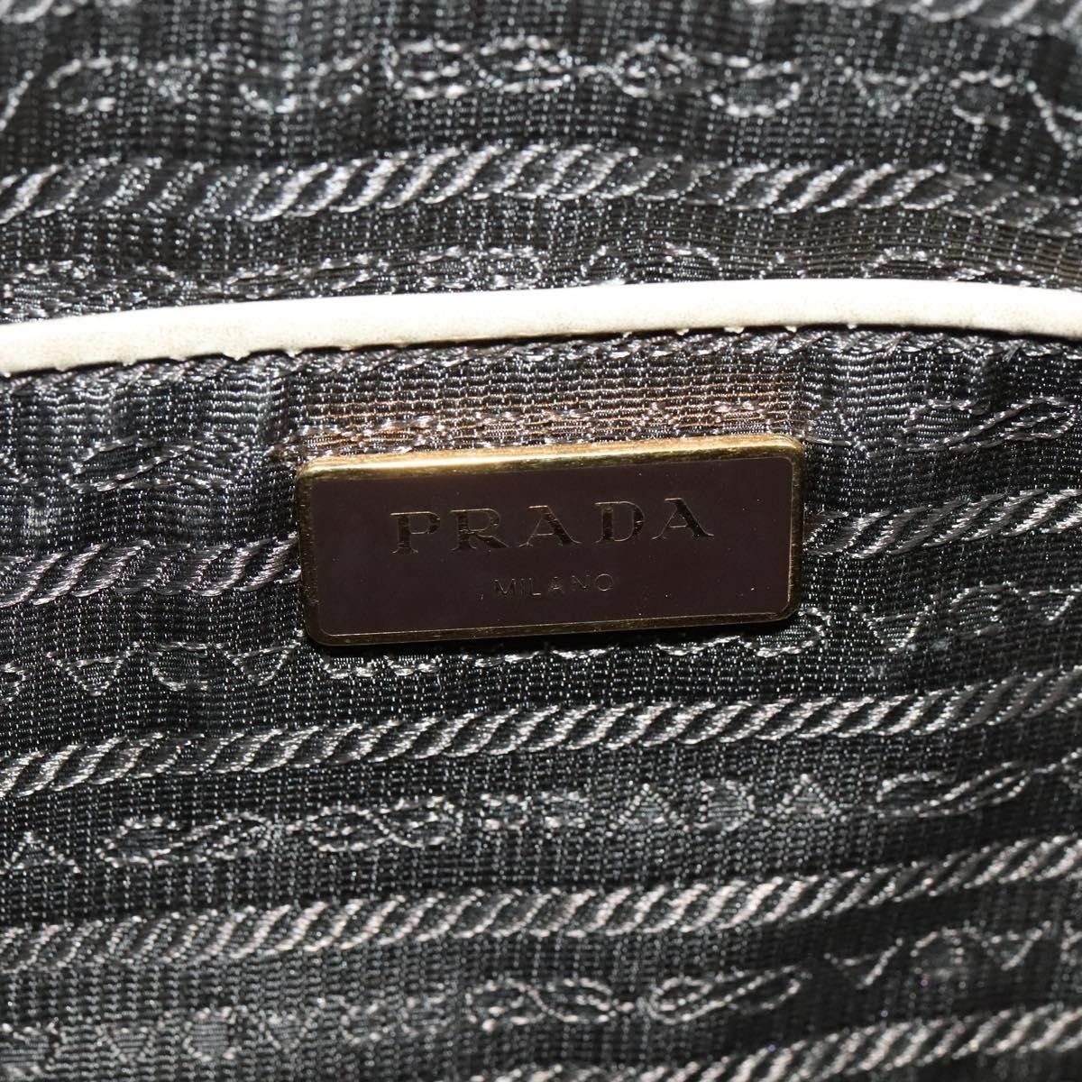 Prada Prada Flowers Galleria Double Zip Tote Spazzolato Leather Size ONE SIZE - 6 Thumbnail