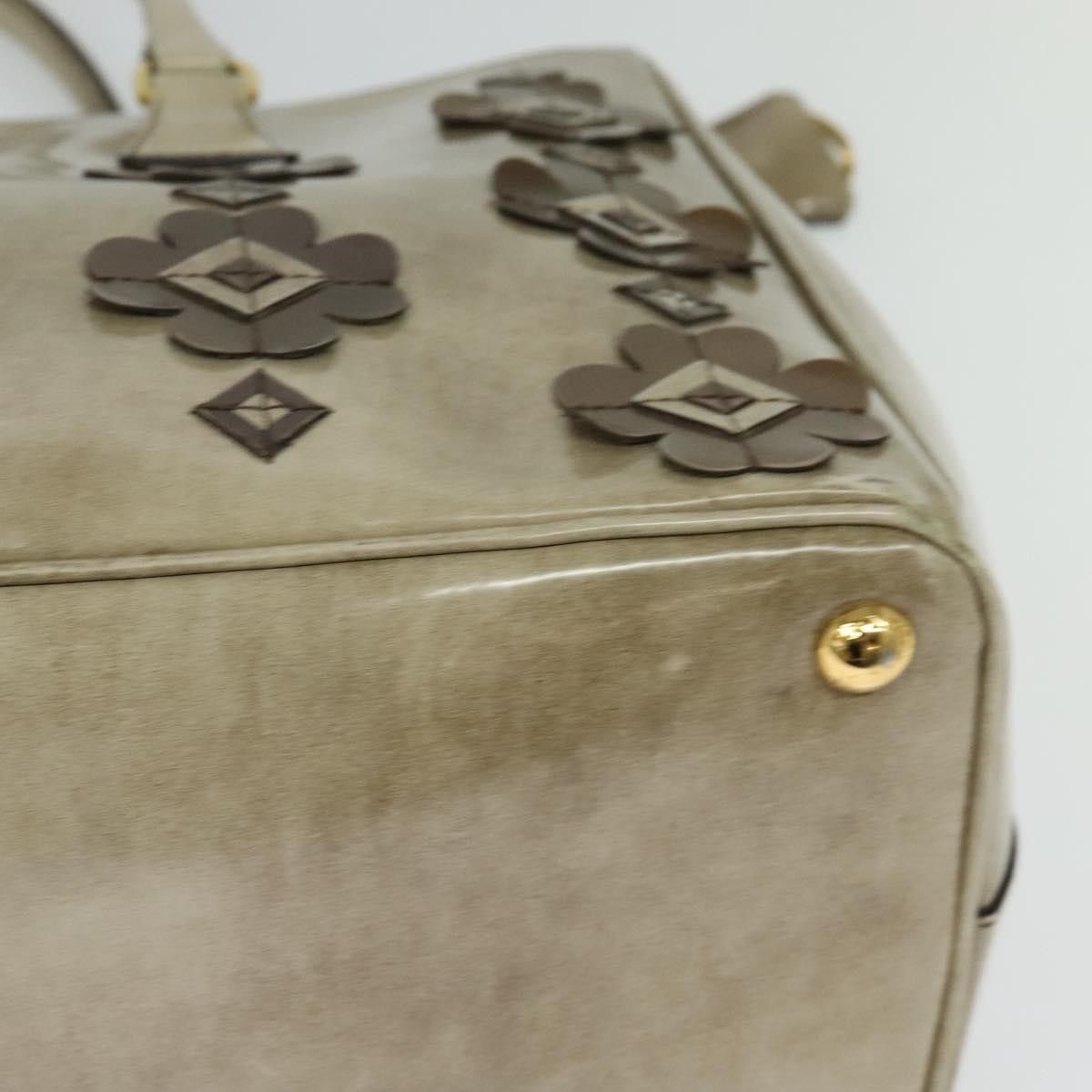 Prada Prada Flowers Galleria Double Zip Tote Spazzolato Leather Size ONE SIZE - 12 Thumbnail