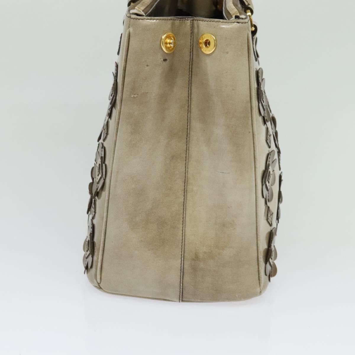 Prada Prada Flowers Galleria Double Zip Tote Spazzolato Leather Size ONE SIZE - 4 Thumbnail