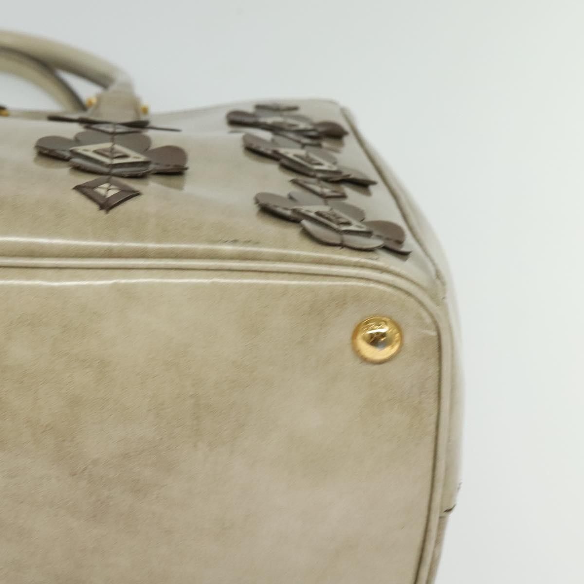 Prada Prada Flowers Galleria Double Zip Tote Spazzolato Leather Size ONE SIZE - 10 Thumbnail