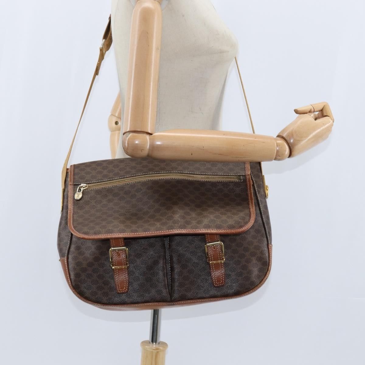 Celine Celine Vintage Macadam Canvas and Leather Size ONE SIZE - 14 Thumbnail
