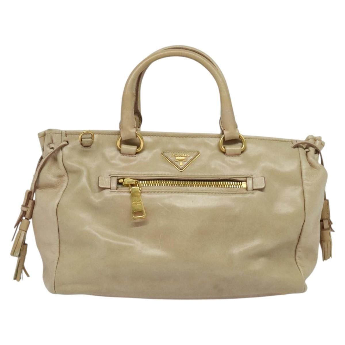 Prada Prada Front Pocket Convertible Tote Leather Size ONE SIZE - 16 Thumbnail