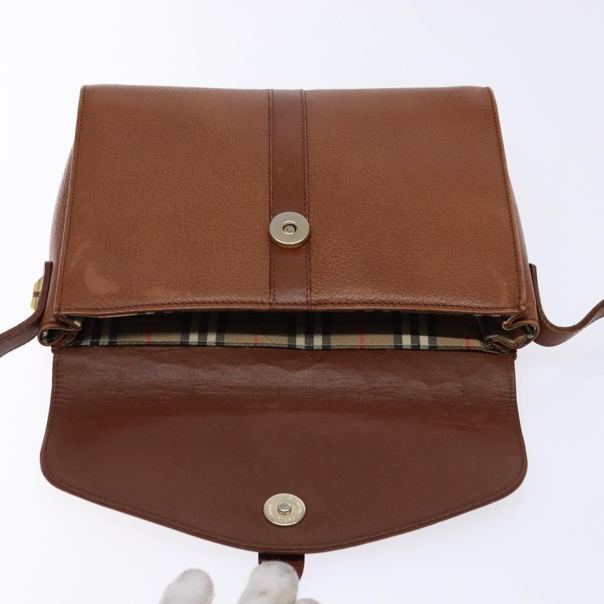 Burberry Burberry Flap Shoulder Bag Leather Size ONE SIZE - 17 Thumbnail