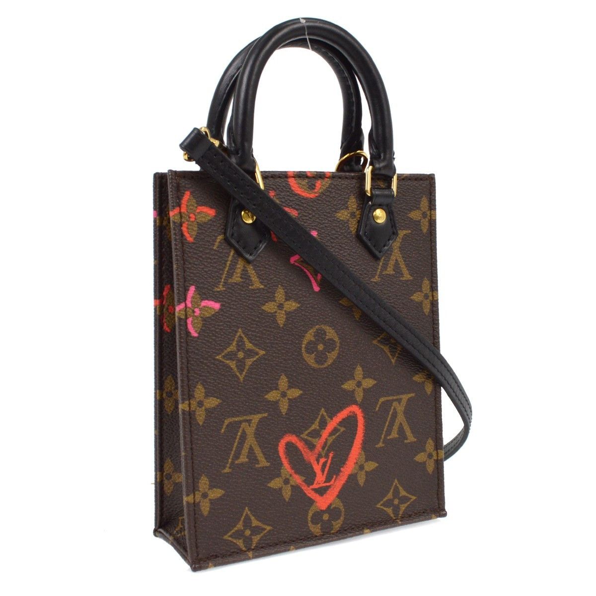 Louis Vuitton Louis Vuitton Petit Sac Plat Bag Limited Edition Fall in Love Monogram Canvas Size ONE SIZE - 2 Thumbnail