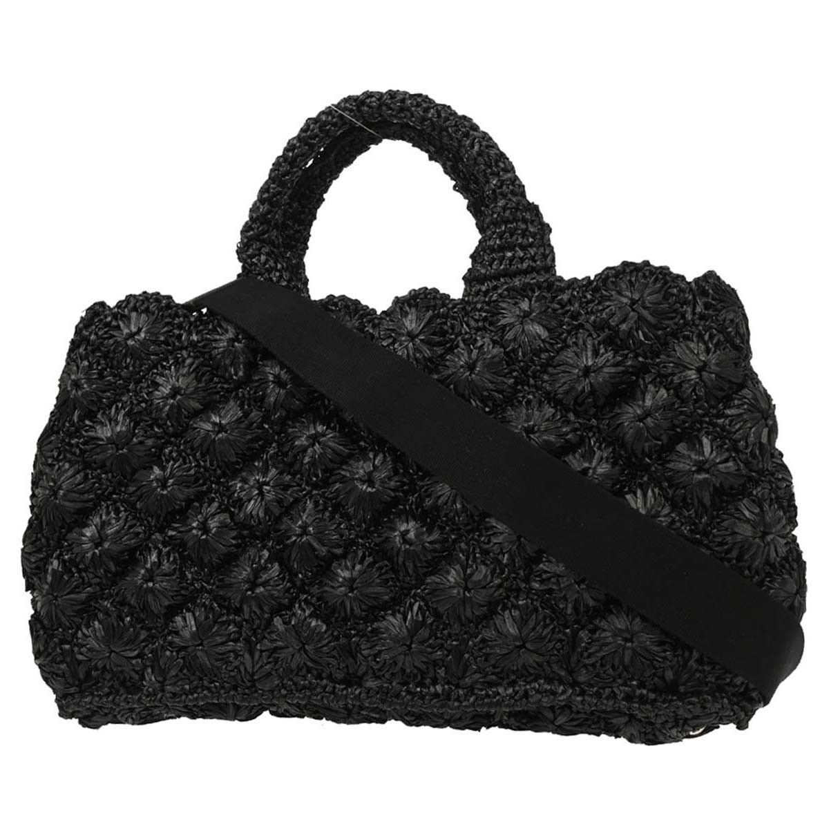 Prada Prada Canapa Convertible Tote Raffia Crochet Size ONE SIZE - 2 Thumbnail