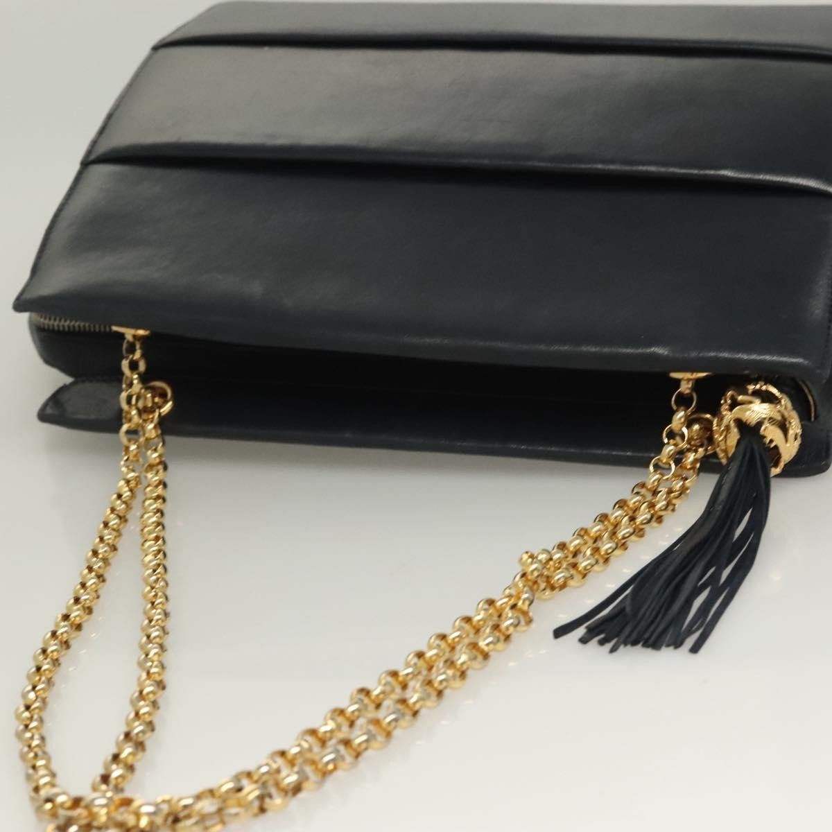 Salvatore Ferragamo Salvatore Ferragamo Chain Shoulder Bag Leather Size ONE SIZE - 15 Thumbnail
