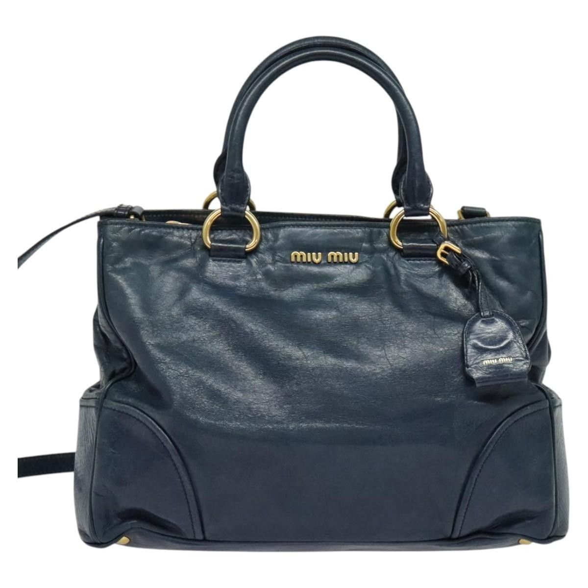 Miu Miu Miu Miu Double Zip Convertible Satchel Leather Size ONE SIZE - 16 Thumbnail