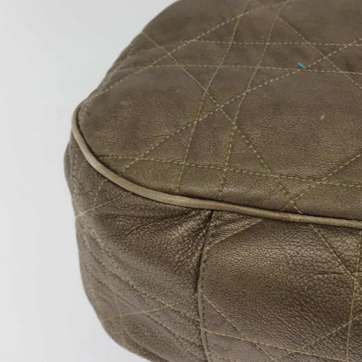 Dior Christian Dior Drawstring Bucket Bag Cannage Quilt Leather Size ONE SIZE - 11 Thumbnail