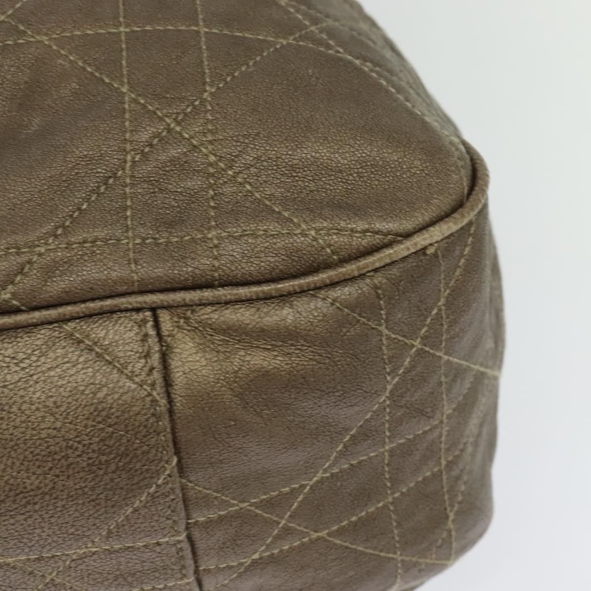 Dior Christian Dior Drawstring Bucket Bag Cannage Quilt Leather Size ONE SIZE - 12 Thumbnail