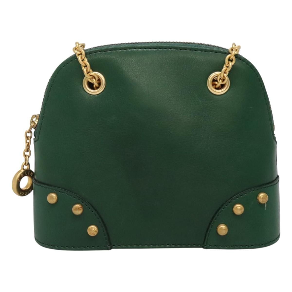 Celine Celine Chain Shoulder Bag Leather Size ONE SIZE - 18 Thumbnail