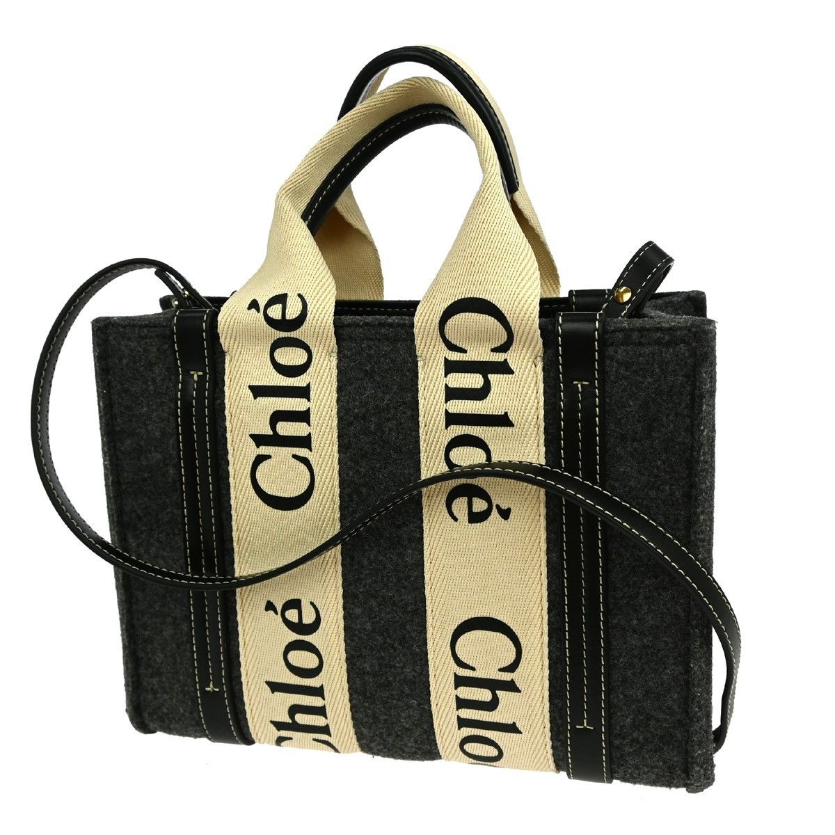 Chloe Chloe Woody Convertible Tote Recycled Felt with Leather and Canvas Size ONE SIZE - 2 Thumbnail
