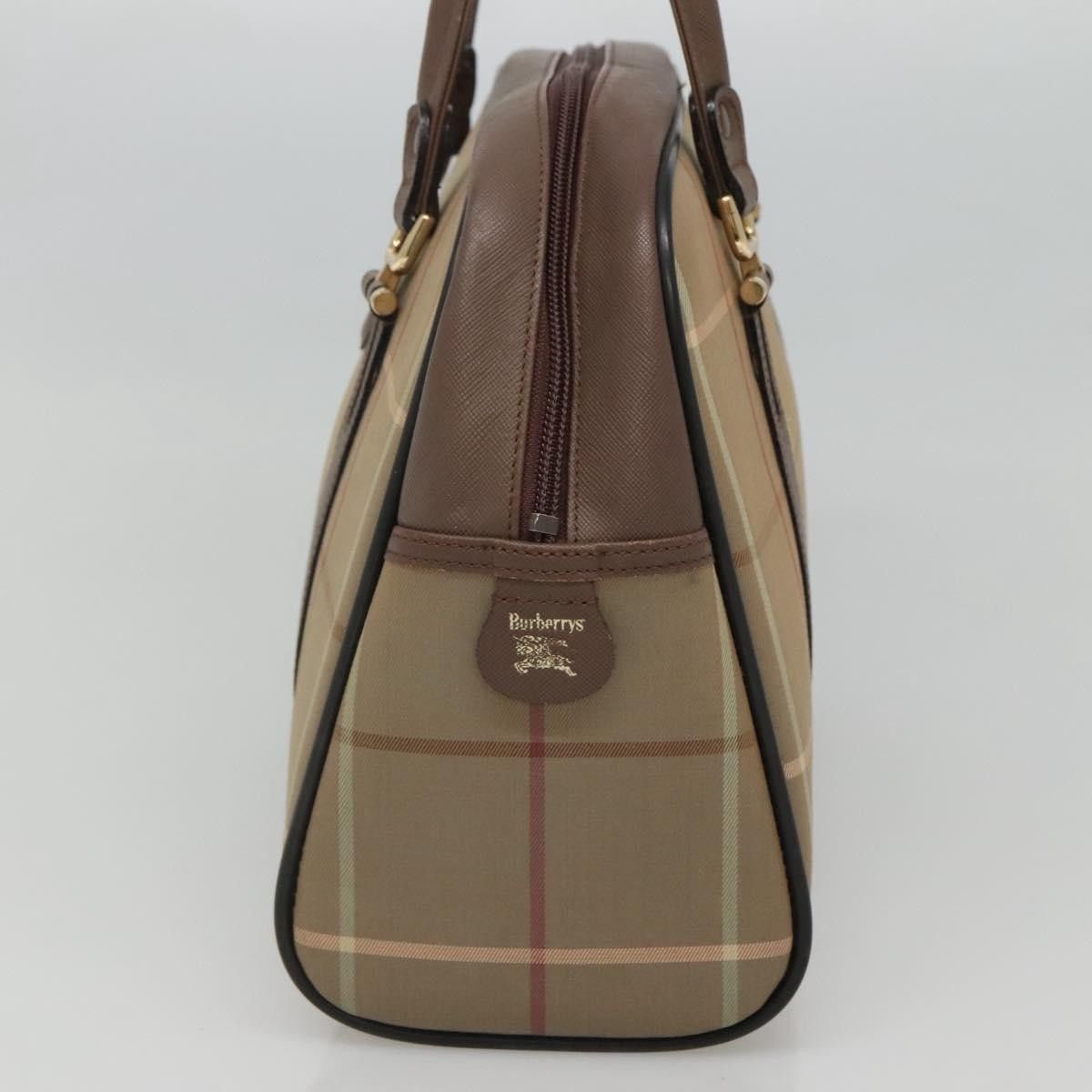 Burberry Burberry Nova Check Bowling Bag Canvas Size ONE SIZE - 4 Thumbnail