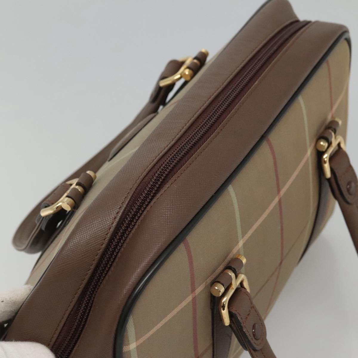 Burberry Burberry Nova Check Bowling Bag Canvas Size ONE SIZE - 13 Thumbnail