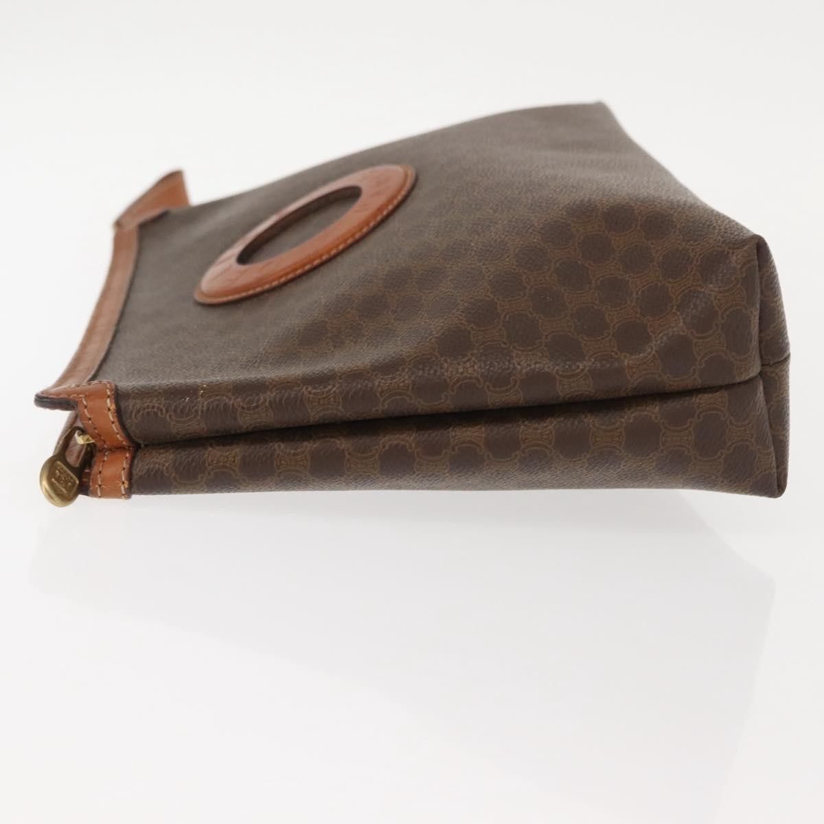 Celine Celine Circle Logo Macadam Pouch Canvas and Leather Size ONE SIZE - 4 Thumbnail